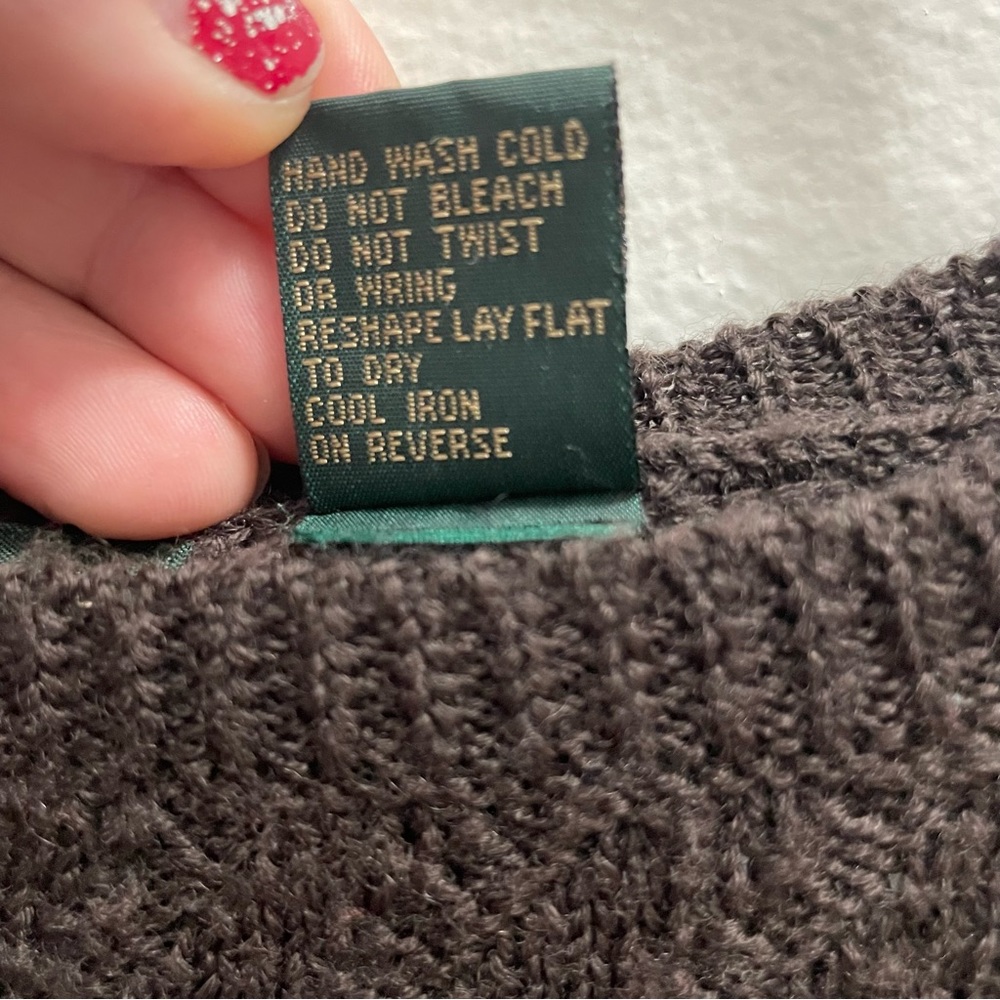HARVE BENARD by BENARD HOLTZMAN Women’s Brown Wool Blend Sweater. Size M - Picture 6 of 8